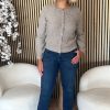 Red Button - Cardigan Ajour Sparkle - Truffle