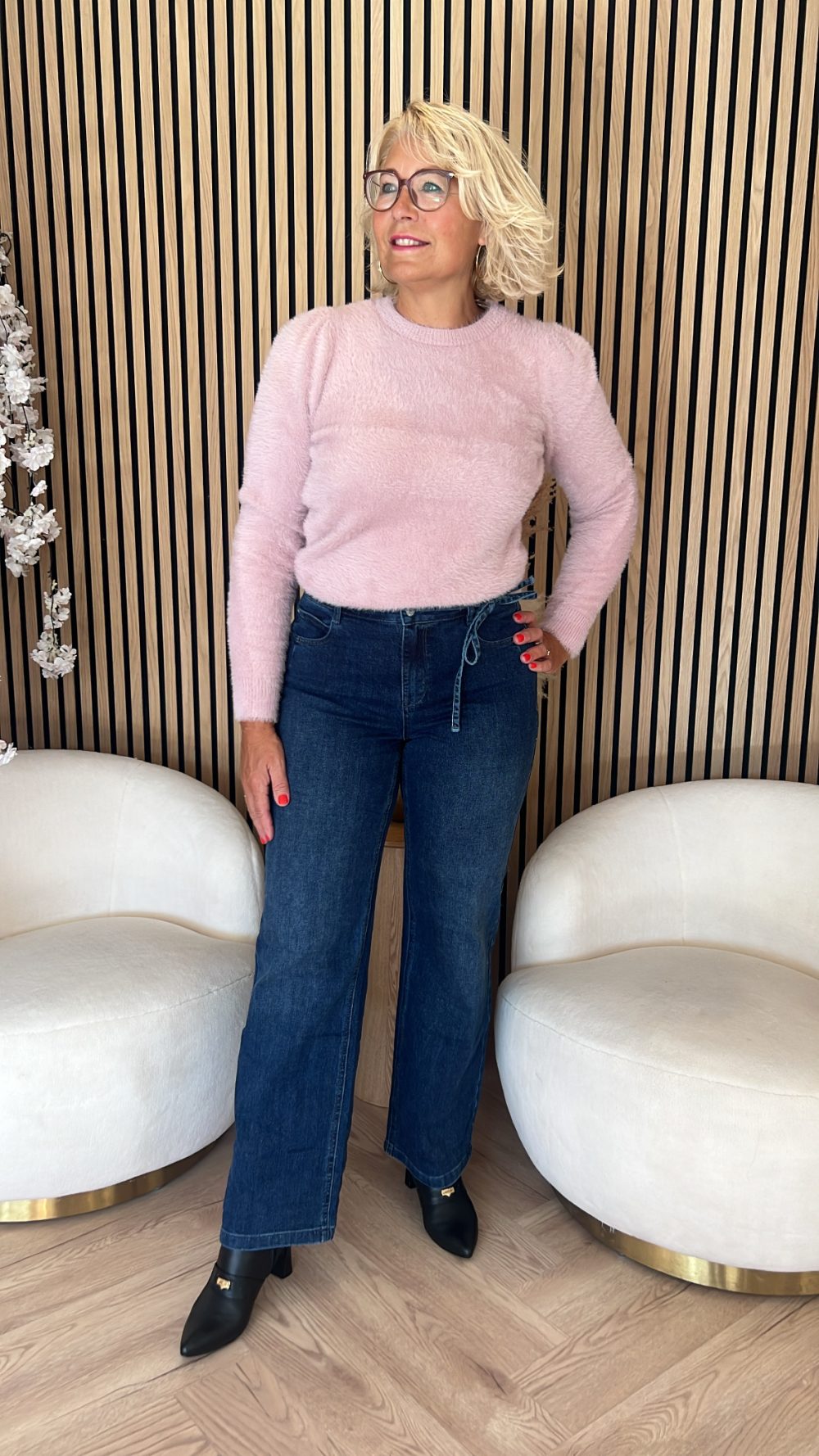 Red Button - Colette Denim Sparkle - Dark Blue L32