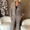 Red Button - Skipper Punta Pinstripe - Warm Taupe