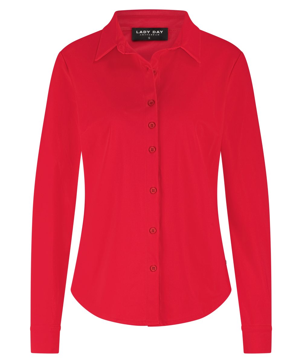 Lady Day - Annika Blouse - Fiery red