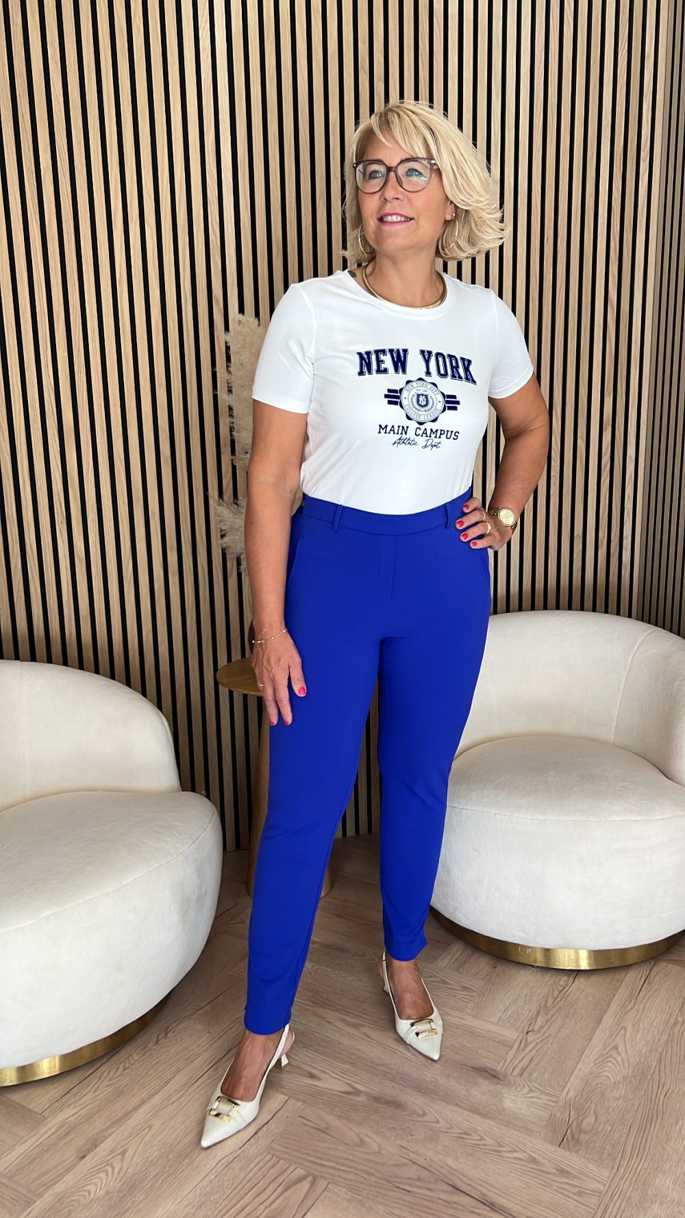 Lady Day - Tessa Trousers - Cobalt blue