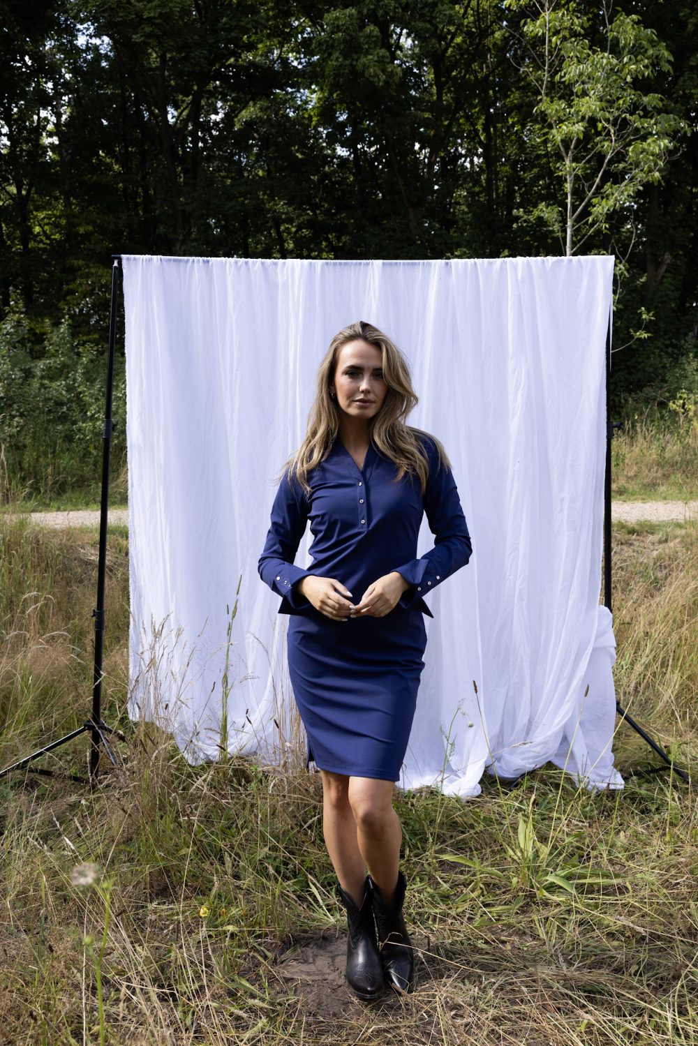 Kimara - Anna Dress - Future Blue