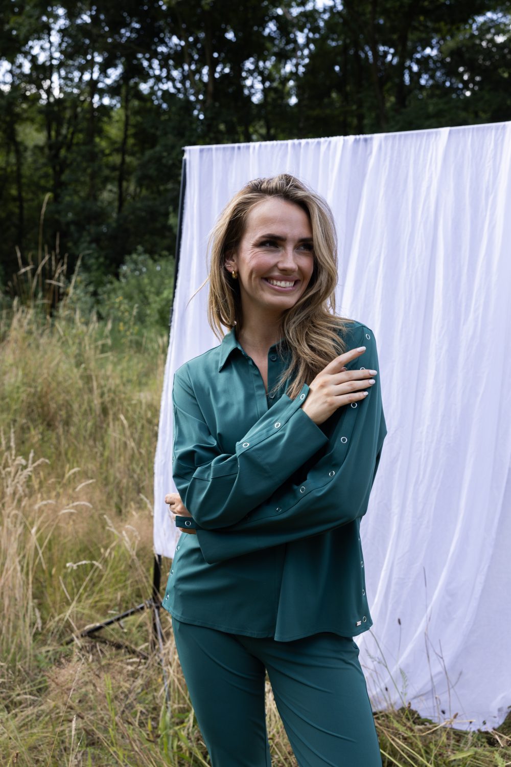 Kimara - Chevy Blouse - Jungle Green