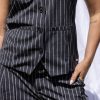 Kimara - Esmee Gilet - Dotted Pinstripe