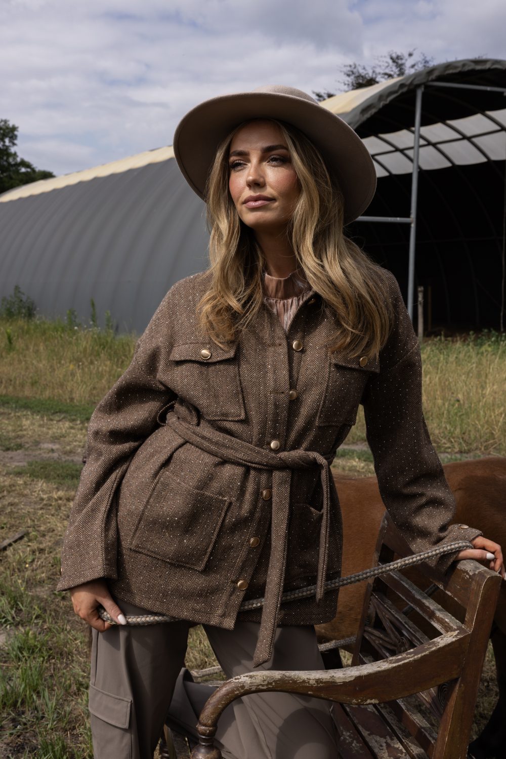 Kimara - Riaz Jacket - Cider Wood