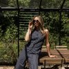 Kimara - Esmee Gilet - Dotted Pinstripe