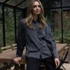 Kimara - Zara Blouse - Denim Dotted