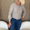 Red Button - Cardigan Ajour Sparkle - Truffle