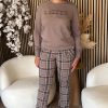Zoso - Romee Trousers - Mocha-Navy