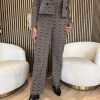 Lady Day - Milana Trousers - Herringbone print