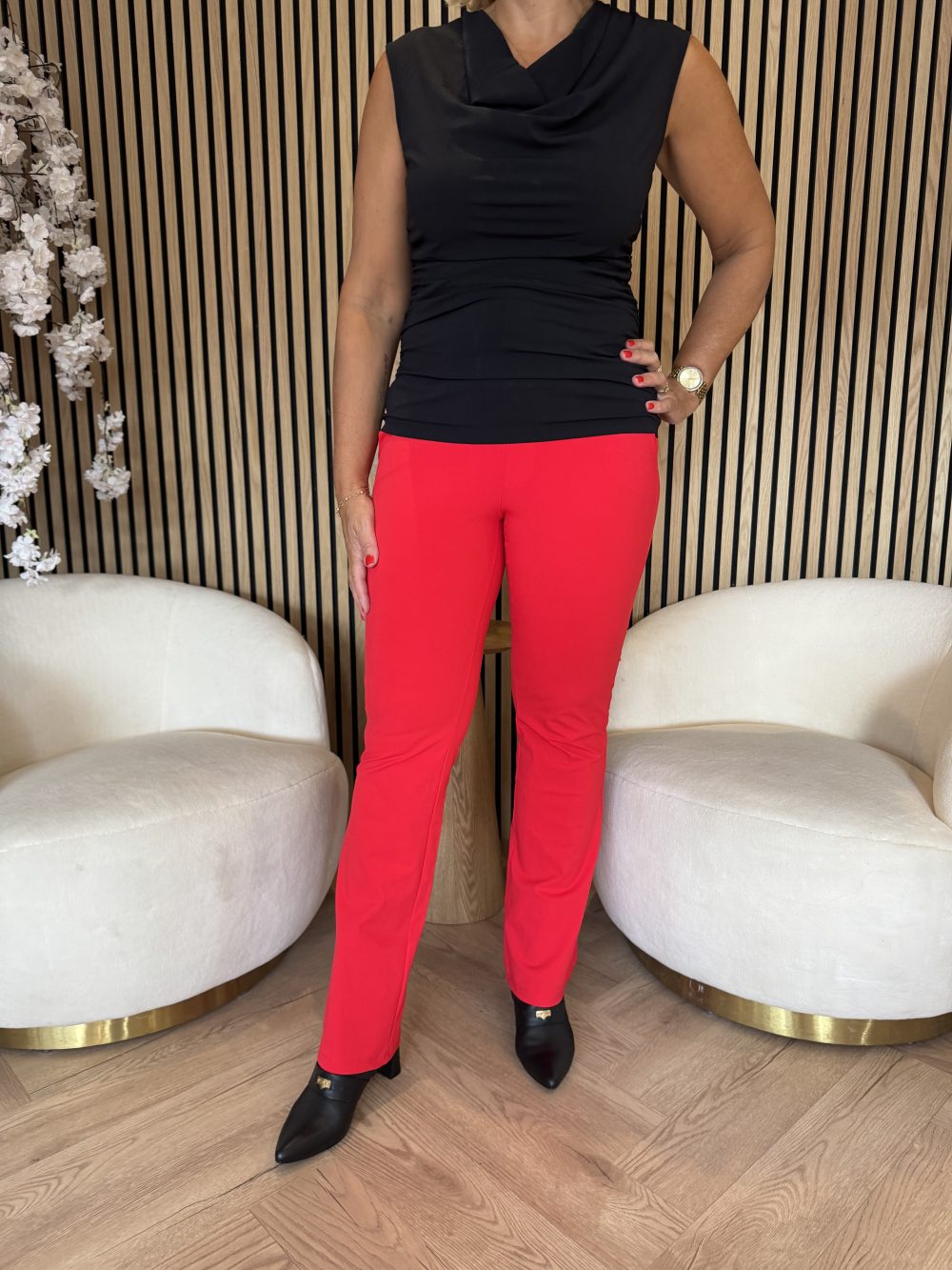 Lady Day - Poppy Trousers - Fiery red