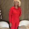 Lady Day - Annika Blouse - Fiery red