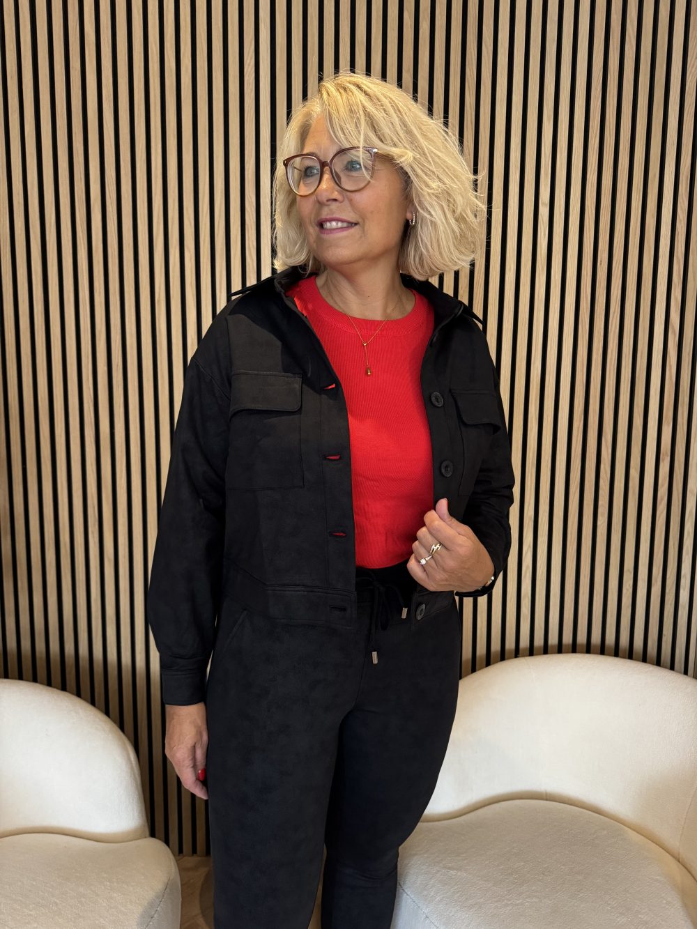 Lady Day - Audrey brushed Jacket - Black