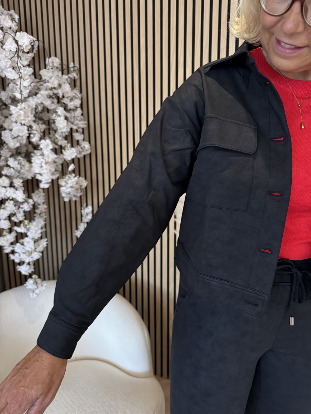 Lady Day - Audrey brushed Jacket - Black