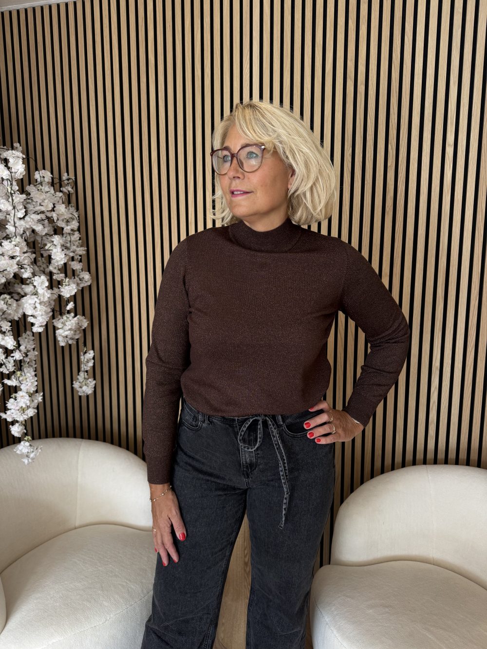 Red Button - Turtle Sparkle - Brown