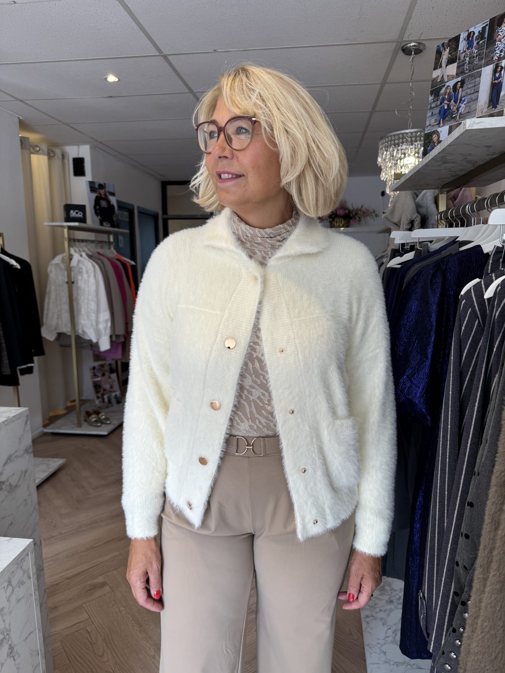 Kimara - Bobby Cardigan - Bone