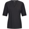 Mi Piace - Shirt V Neck Ribbed - Black