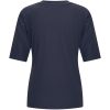 Mi Piace - Shirt V Neck Ribbed - Dark Blue