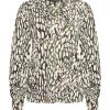 Mi Piace - Top V Neck Abstracte Print - Deep Depth | Kit