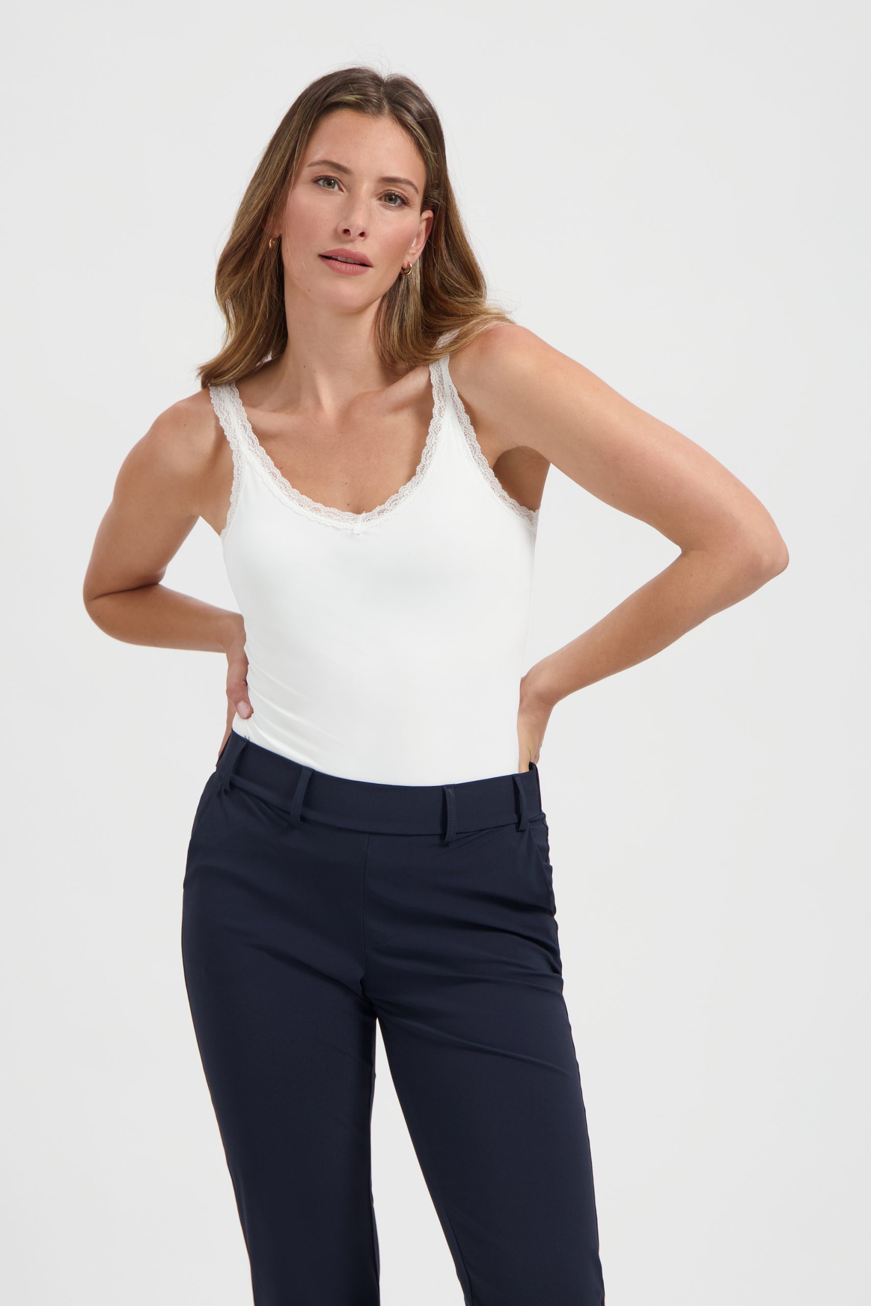 Lady Day - Top Lacy - Off White