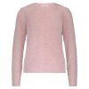 Red Button - Fuzzy Puff sleeve - Pink