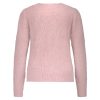 Red Button - Fuzzy Puff sleeve - Pink