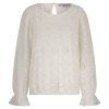 Red Button - Top Ajour - Off White