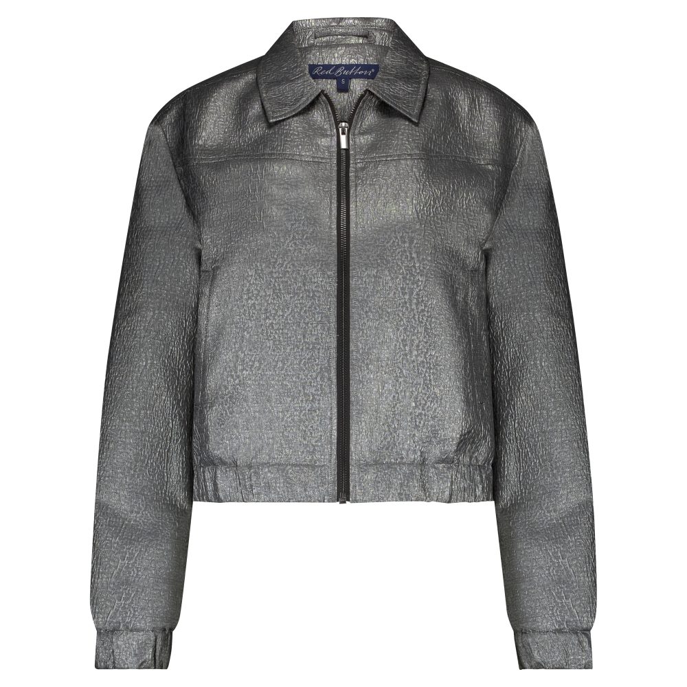Red Button - Bomber Metallic - Grey