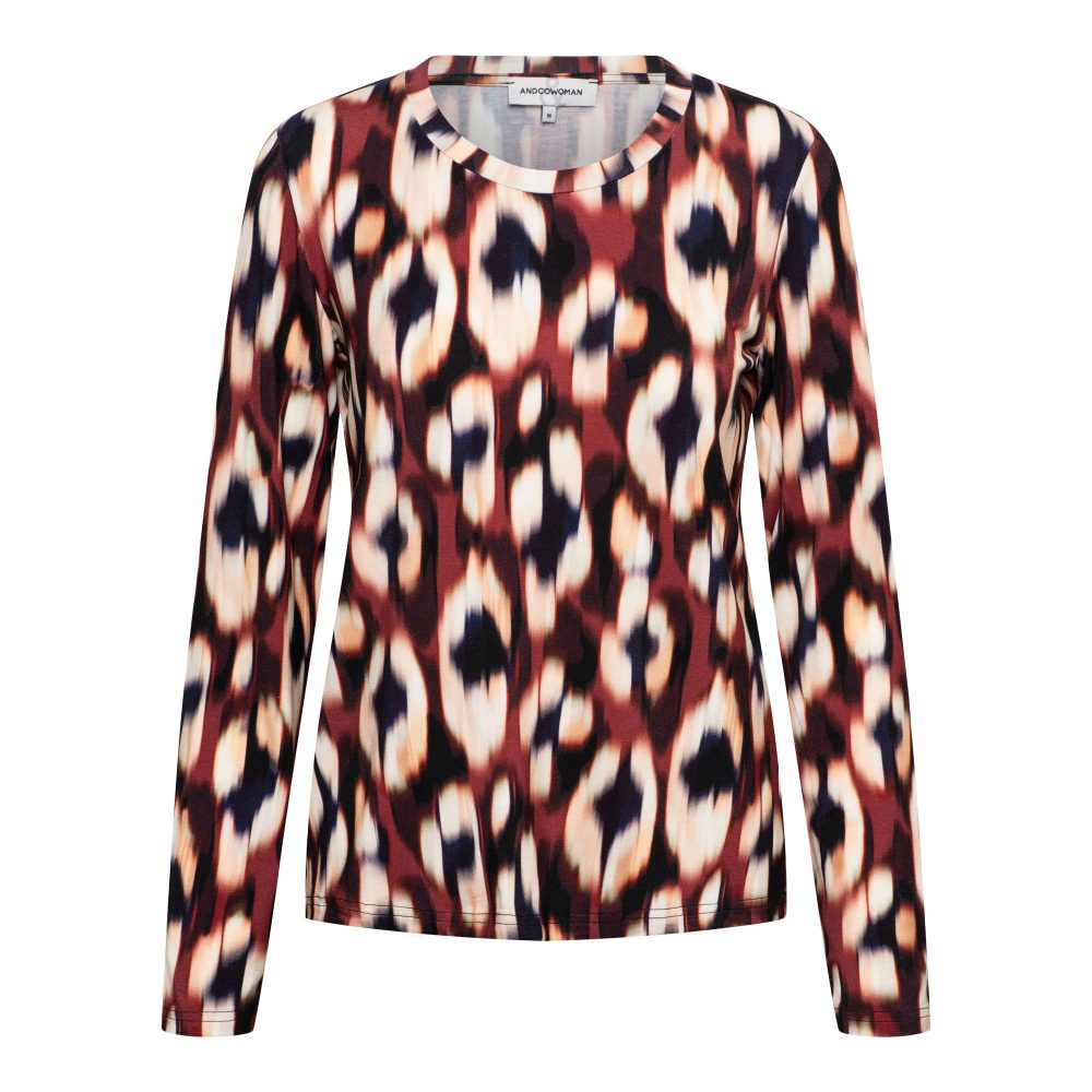 &Co Woman - Venna Faded Small - Wine Red multi