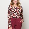 &Co Woman - Venna Faded Small - Wine Red multi