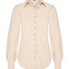 Mi Piace - Blouse Pofmouw - Beige
