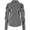 Lady Day - Bente Blouse - Black/Wool White stripe