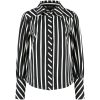 Lady Day - Bente Blouse - Black/Wool White stripe