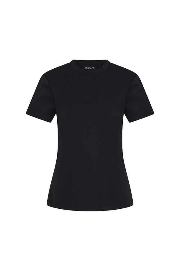 Mi Piace - T Shirt Ronde Hals - Black