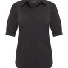 Mi Piace - Blouse Kort Pofmouw - Black