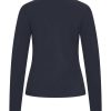 Mi Piace - T Shirt Ronde Hals Lange Mouwen - Dark Blue