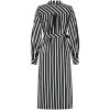 Lady Day - Hope Dress - Black/Wool White stripe