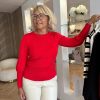 Lady Day - Tracy Sweater - Fiery red