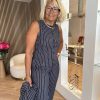 Kimara - Esmee Gilet - Dotted Pinstripe