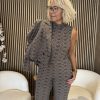 Lady Day - Maud Top - Herringbone print