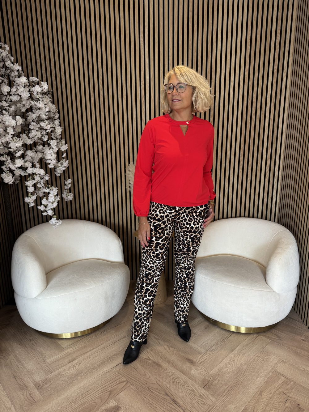 Lady Day - Belen Top - Fiery red | Morgen in huis!