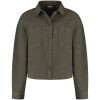 Lady Day - Merci Brushed Blouse - Dark Olive