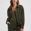 Lady Day - Bernet Brushed Jacket - Dark Olive