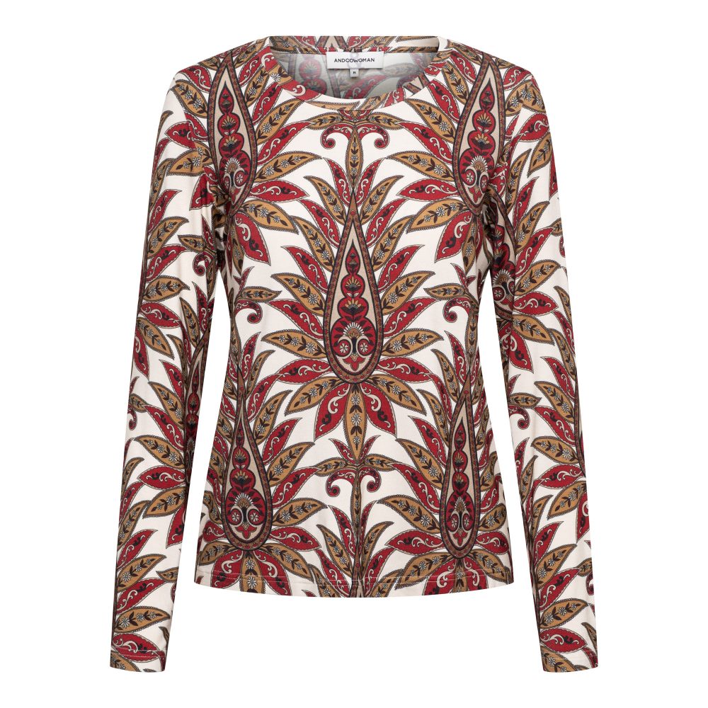 &Co Woman - Venna Faded Small - Wine Red multi