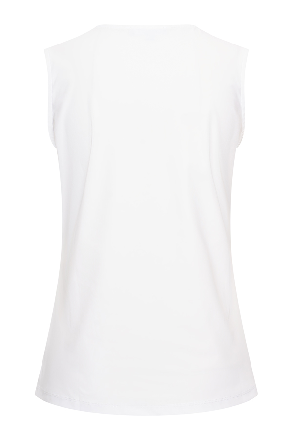 Mi Piace - Top Mouwloos - White
