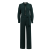 Triple Nine - Jumpsuit Zip Zig Zag - Velvet Green