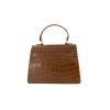 Madam Peach - Helene Bag croco - Hazel brown