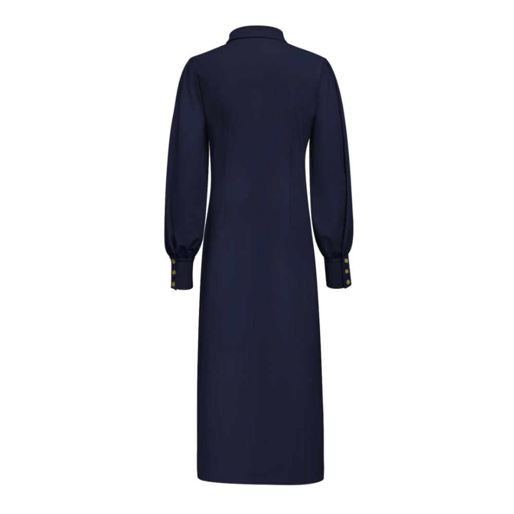 Triple Nine - Dress long with zip long sleeves - Navy