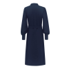 Triple Nine - Dress long with zip and cargo pockets and belt - Navy