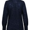 Triple Nine - Blouse full lace butterfly - Navy